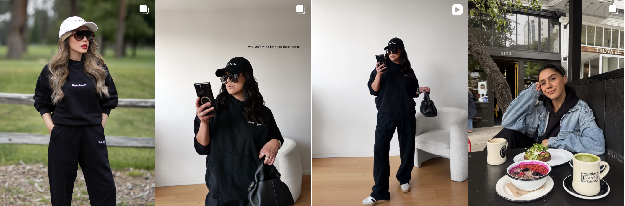 Influencer post from an Amra & Elma gifting campaign