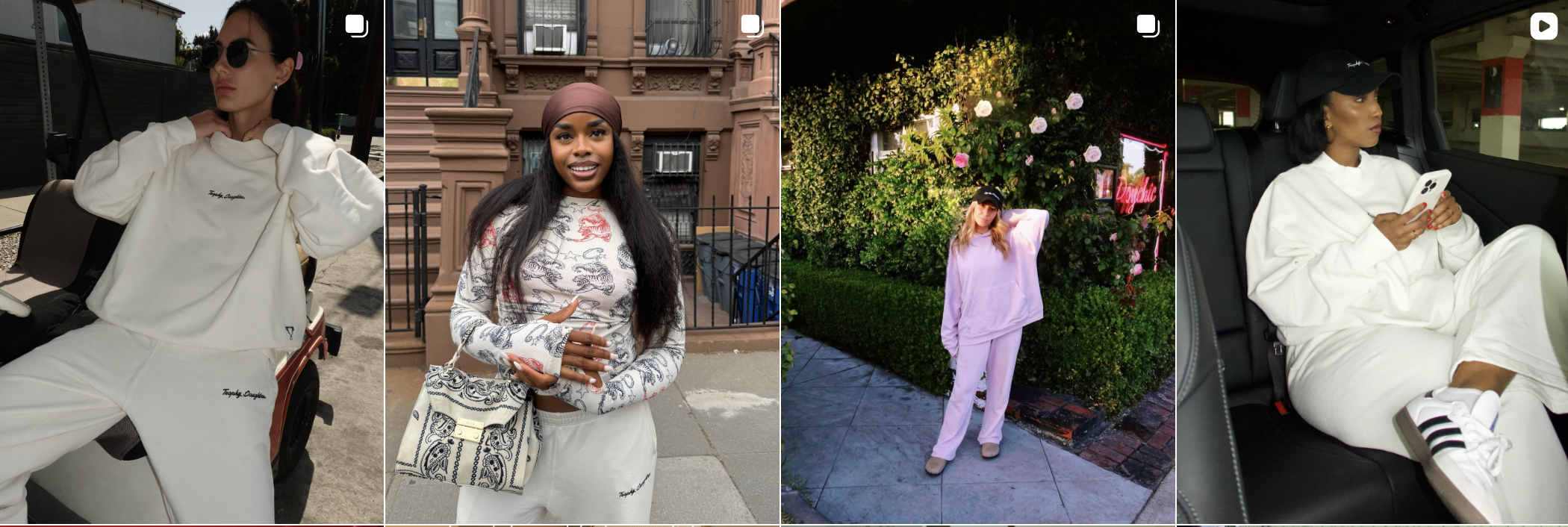 Influencer post from an Amra & Elma campaign