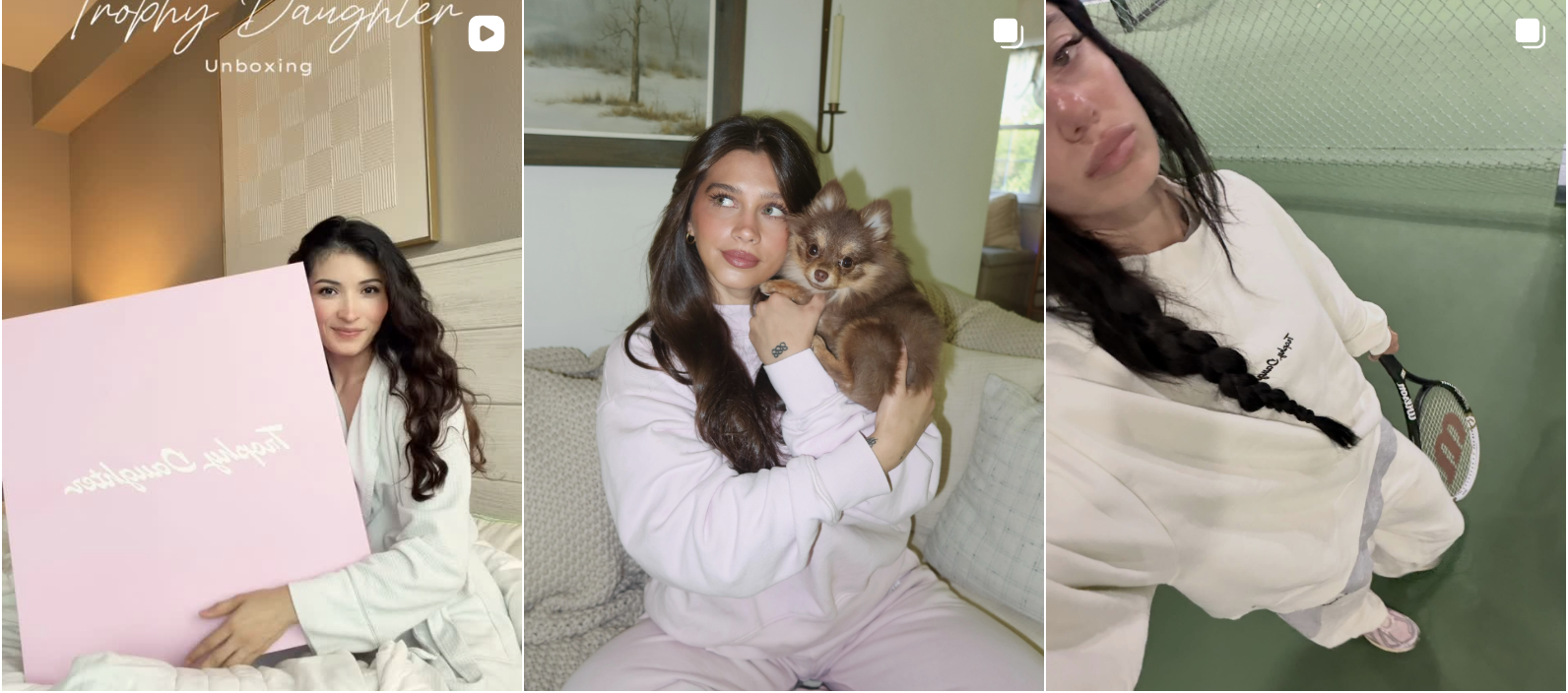 Influencer post from an Amra & Elma gifting campaign