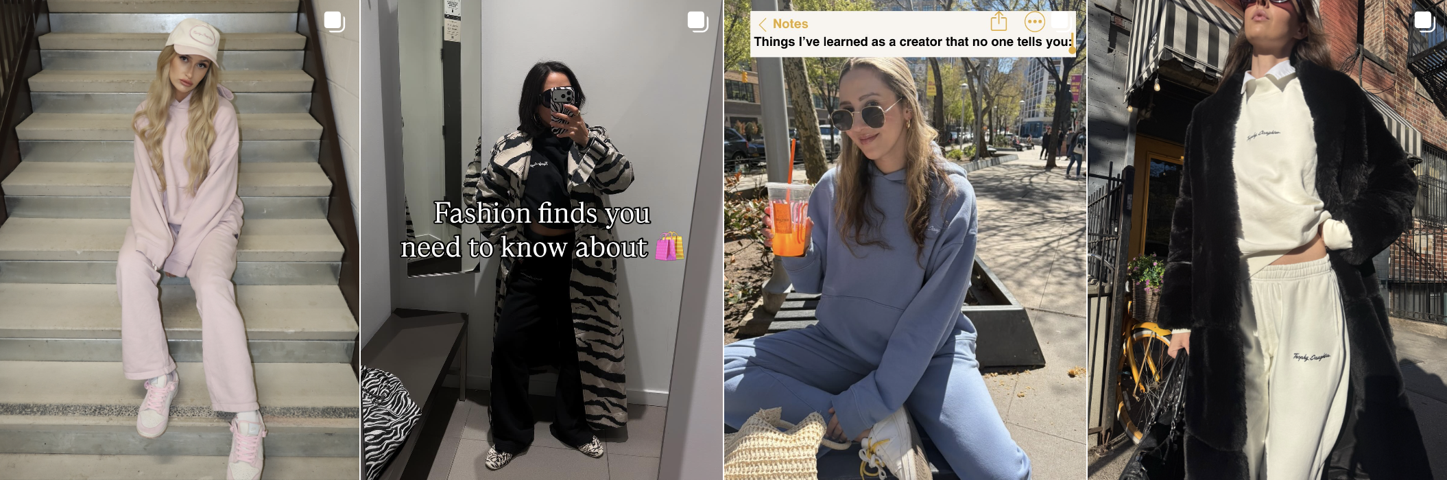 Influencer post from an Amra & Elma campaign