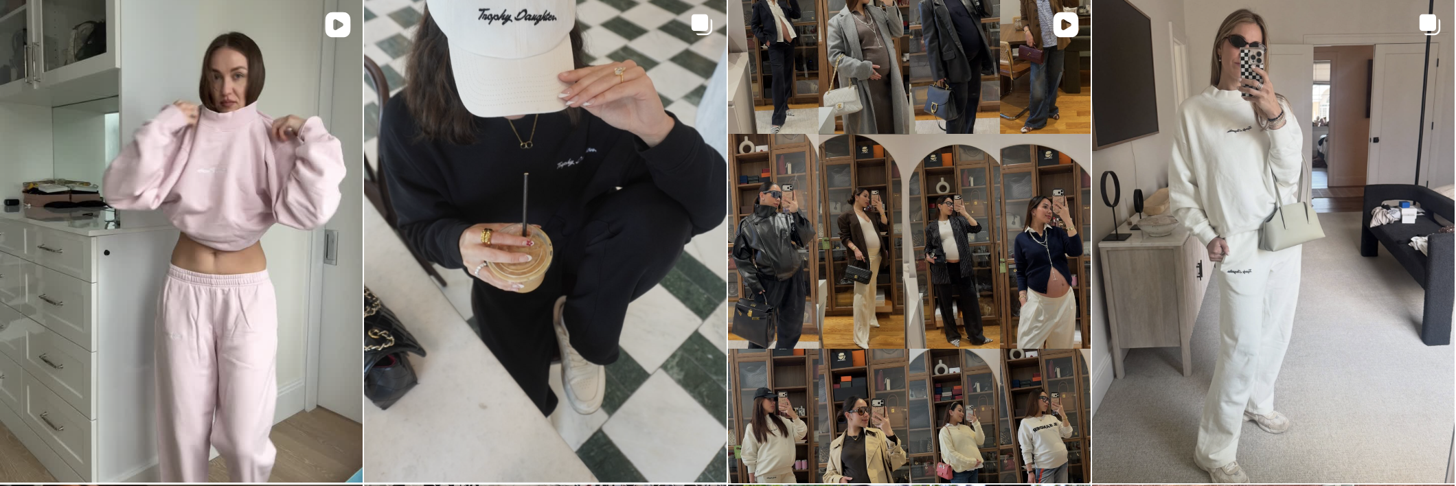 Influencer post from an Amra & Elma campaign