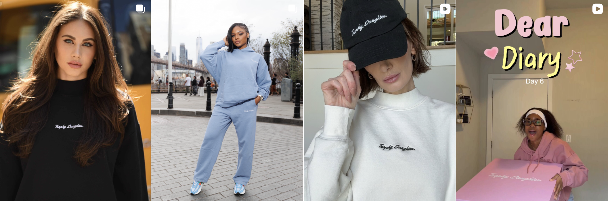 Influencer post from an Amra & Elma campaign