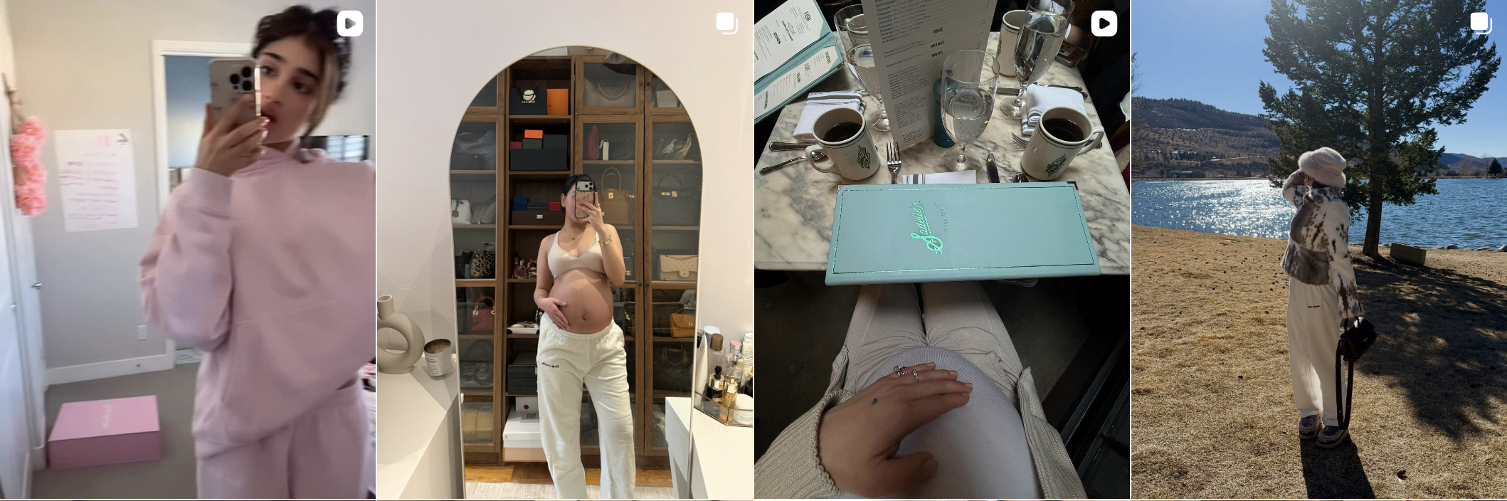 Influencer post from an Amra & Elma campaign