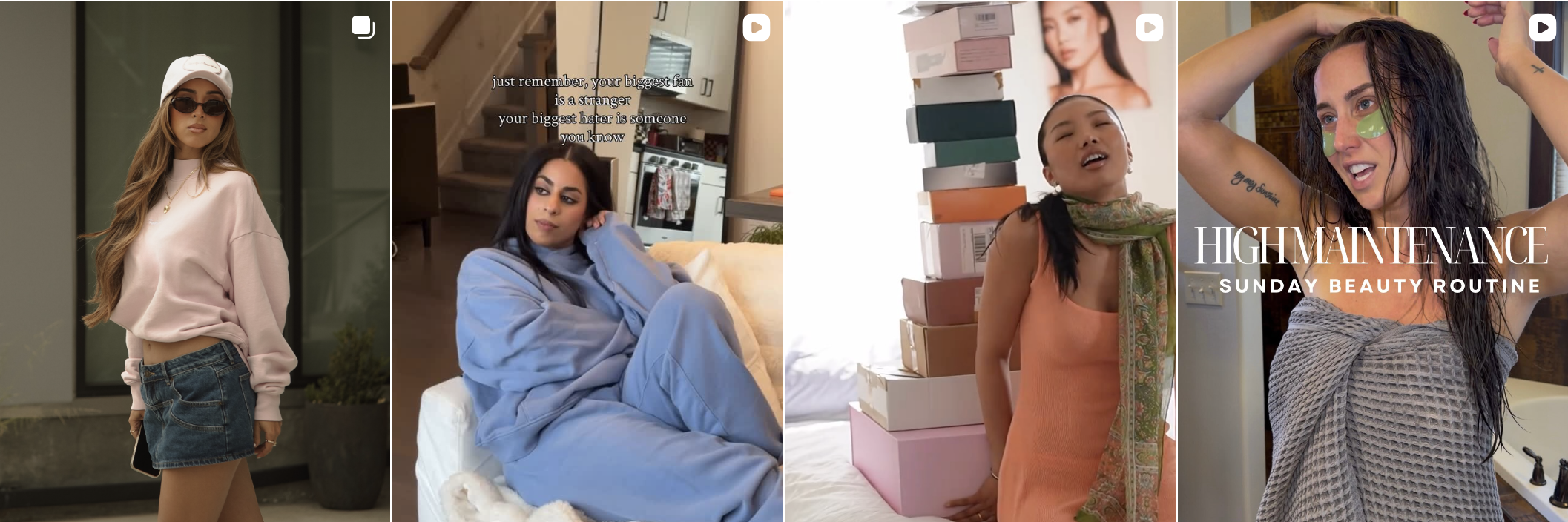 Influencer post from an Amra & Elma gifting campaign