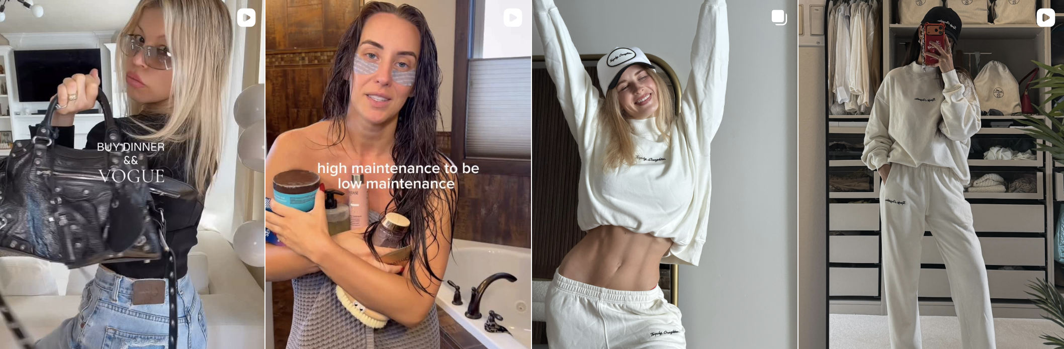 Influencer post from an Amra & Elma campaign