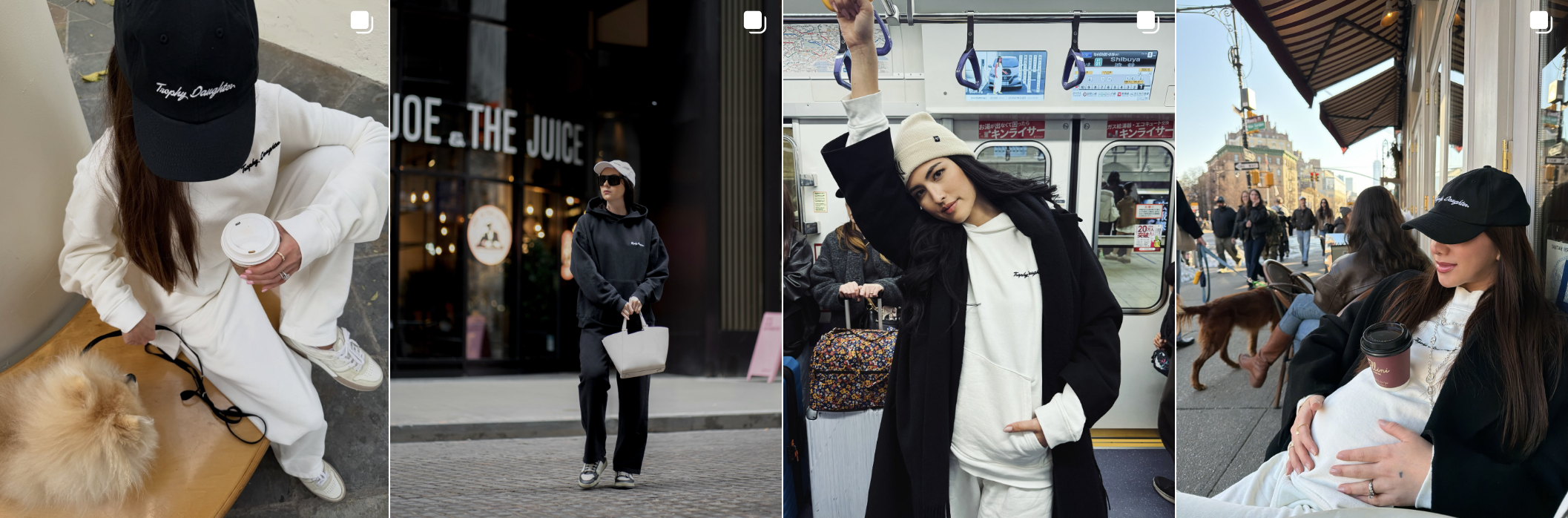 Influencer post from an Amra & Elma campaign