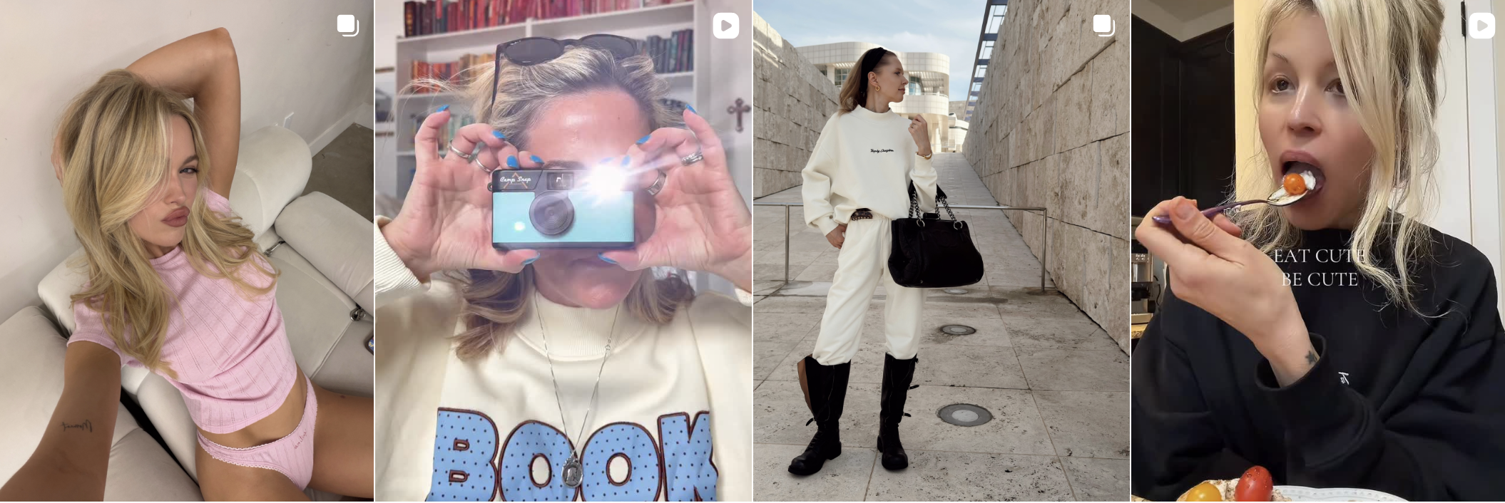 Influencer post from an Amra & Elma campaign