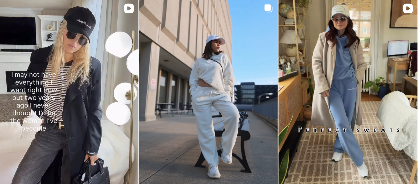 Influencer post from an Amra & Elma gifting campaign