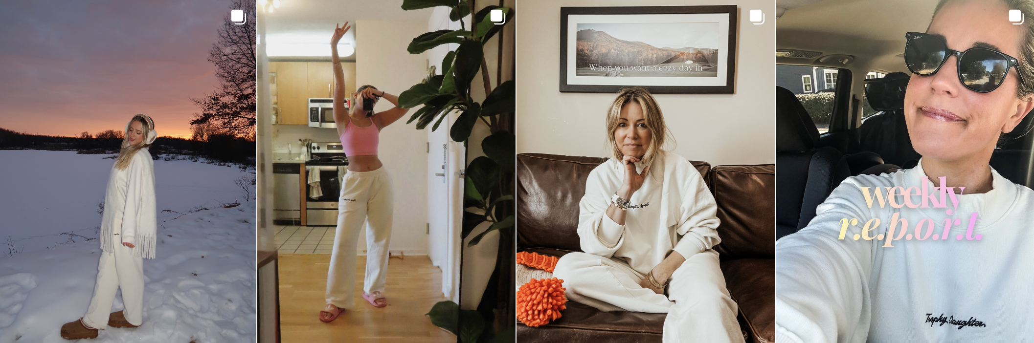 Influencer post from an Amra & Elma campaign