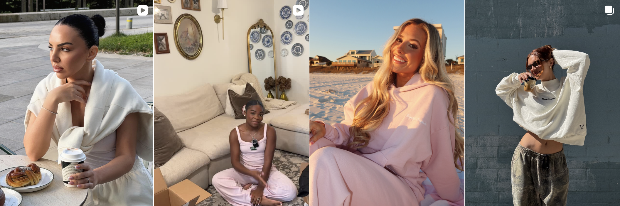 Influencer post from an Amra & Elma campaign