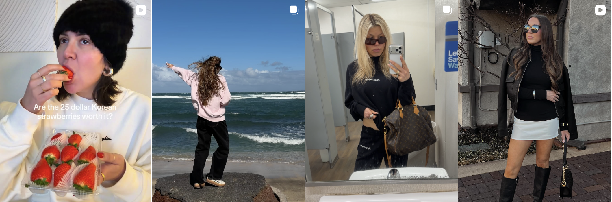 Influencer post from an Amra & Elma gifting campaign
