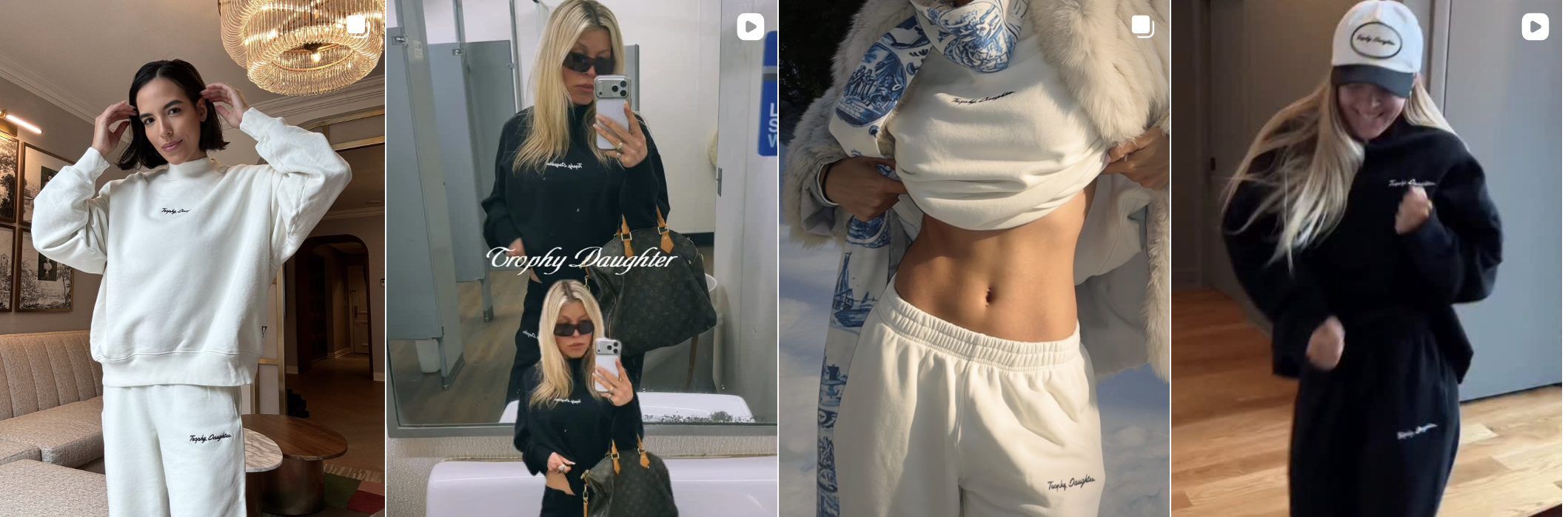 Influencer post from an Amra & Elma campaign