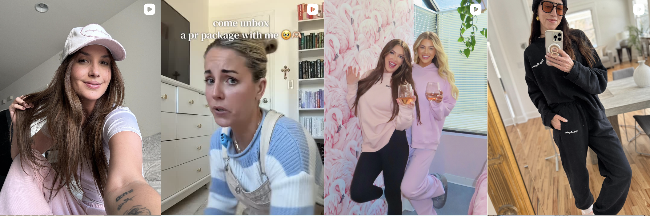 Influencer post from an Amra & Elma campaign