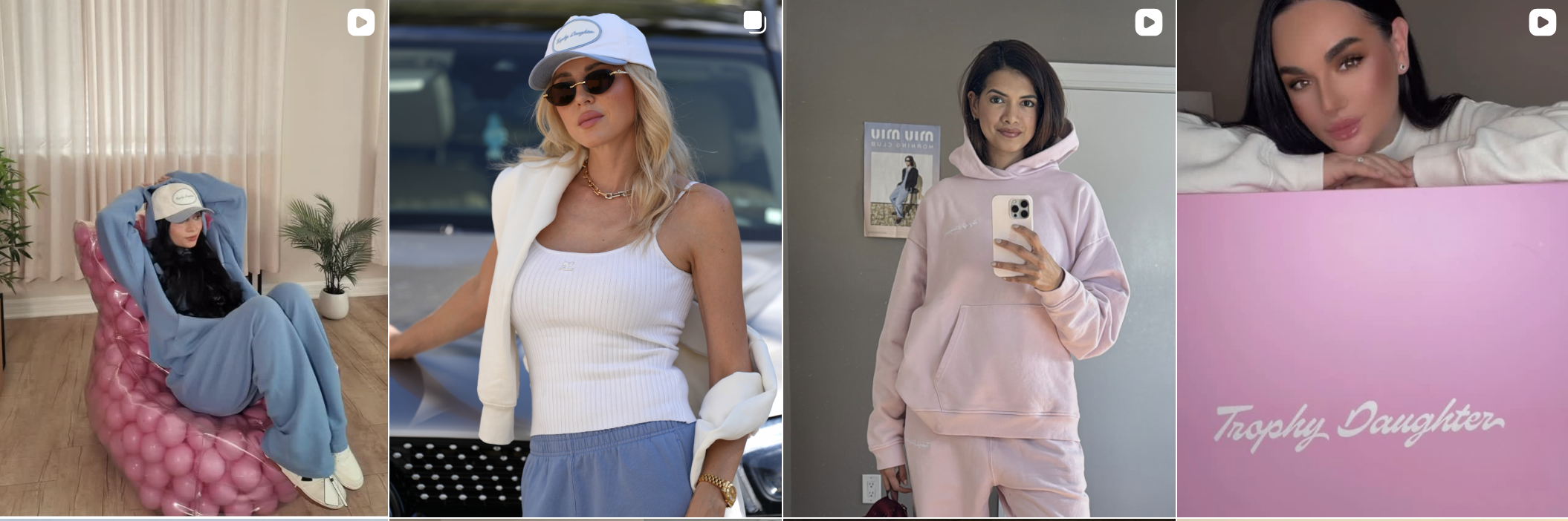 Influencer post from an Amra & Elma campaign