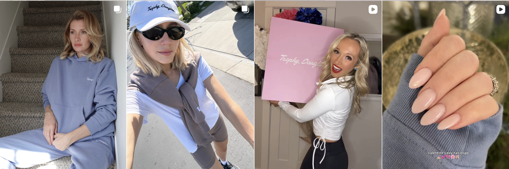 Influencer post from an Amra & Elma campaign
