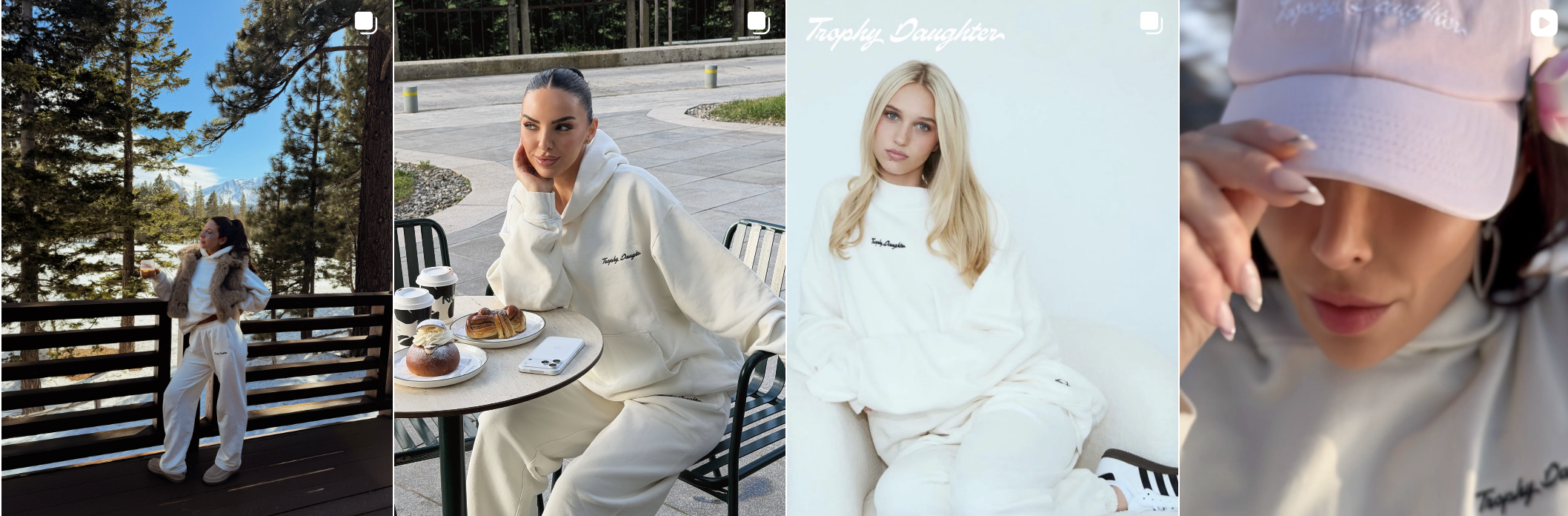 Influencer post from an Amra & Elma campaign