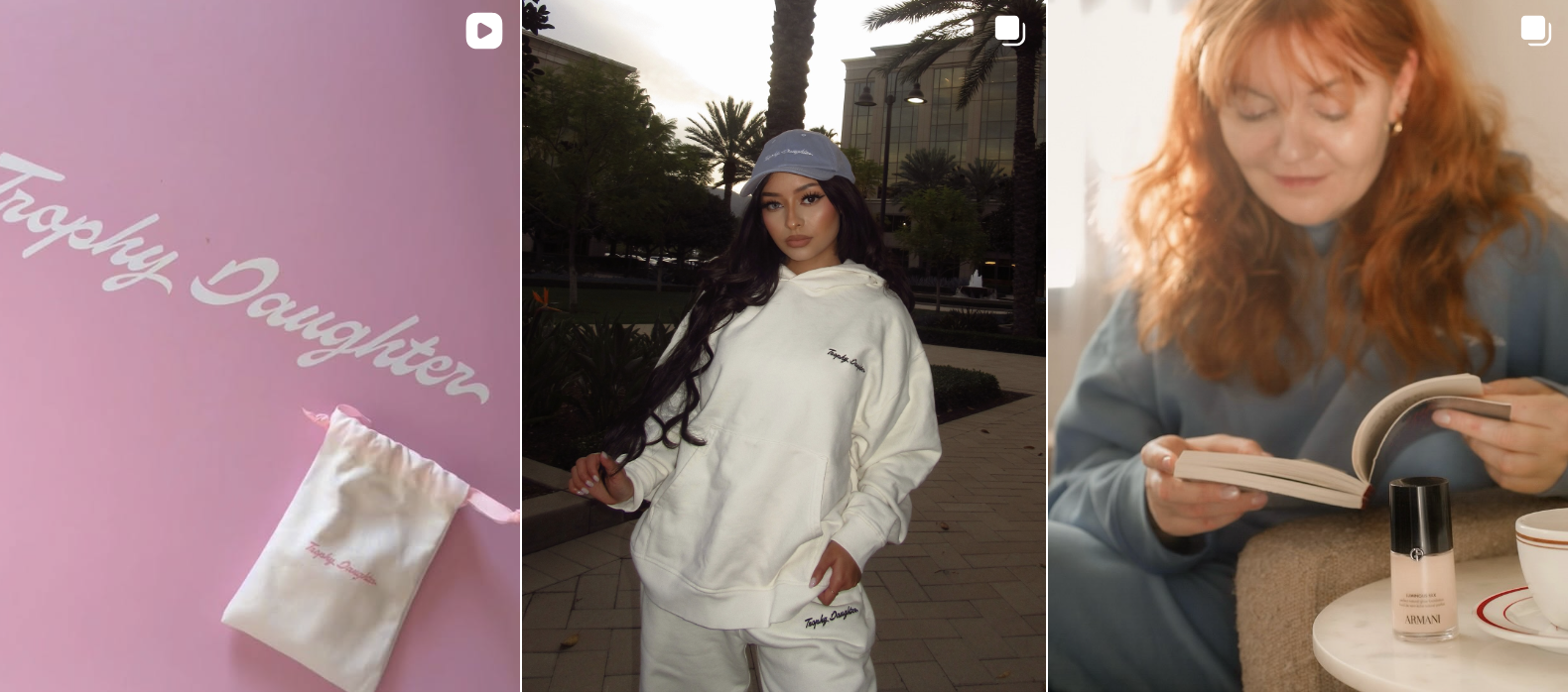 Influencer post from an Amra & Elma gifting campaign