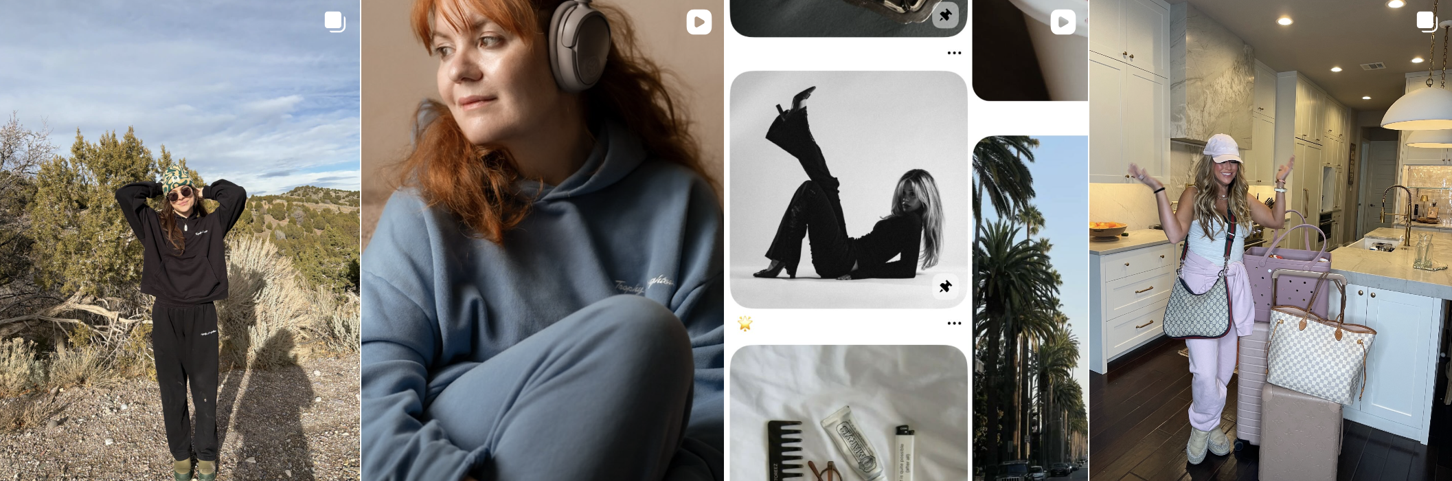 Influencer post from an Amra & Elma campaign