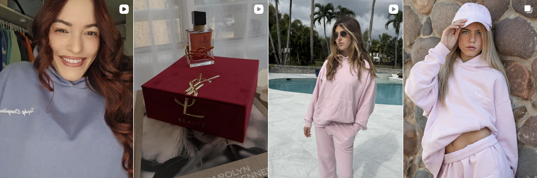 Influencer post from an Amra & Elma campaign
