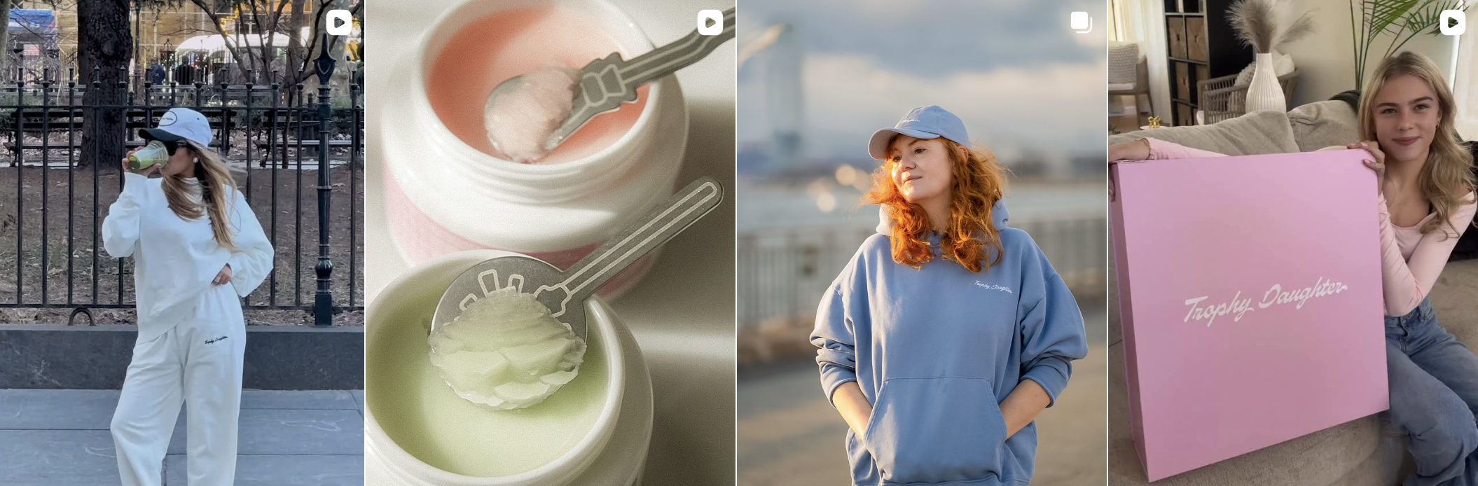 Influencer post from an Amra & Elma campaign