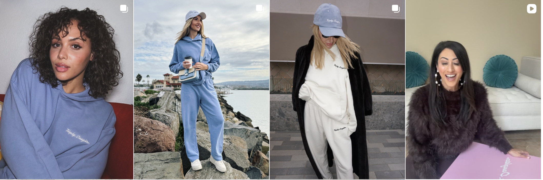 Influencer post from an Amra & Elma campaign